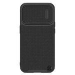 For iPhone 14 Pro Max NILLKIN Texture MagSafe Camshield PC + TPU Phone Case(Black)
