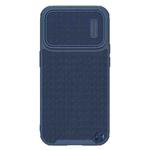 For iPhone 14 Pro Max NILLKIN Texture MagSafe Camshield PC + TPU Phone Case(Blue)