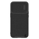 For iPhone 14 Pro NILLKIN Texture MagSafe Camshield PC + TPU Phone Case(Black)