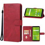 For Cricket Debut Smart Leather Phone Case(Red)