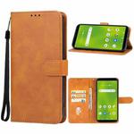 For Cricket Debut Smart Leather Phone Case(Brown)