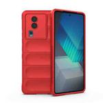 For vivo iQOO Neo7 Magic Shield TPU + Flannel Phone Case(Red)