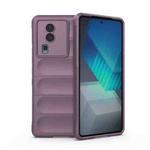 For vivo iQOO Neo7 Magic Shield TPU + Flannel Phone Case(Purple)