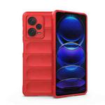 For Xiaomi Redmi Note 12 Pro+ China / Global Magic Shield TPU + Flannel Phone Case(Red)