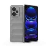 For Xiaomi Redmi Note 12 Pro+ China / Global Magic Shield TPU + Flannel Phone Case(Grey)