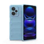 For Xiaomi Redmi Note 12 Pro+ China / Global Magic Shield TPU + Flannel Phone Case(Light Blue)