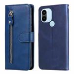 For Xiaomi Redmi A1+ Calf Texture Zipper Leather Phone Case(Blue)