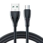 JOYROOM 2.4A USB to Micro USB Surpass Series Fast Charging Data Cable, Length:0.25m(Black)
