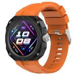 For Huawei Watch GT Cyber Monochrome Silicone Watch Band(Orange)