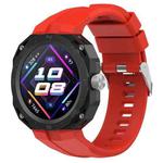 For Huawei Watch GT Cyber Monochrome Silicone Watch Band(Red)