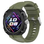 For Huawei Watch GT Cyber Monochrome Silicone Watch Band(Green)