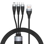 ADC-008 66W USB to USB-C/Type-C + 8 Pin + Micro USB 3 in 1 Fully Compatible Fast Charge Data Cable, Length:1.2m