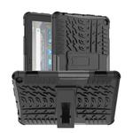 For Amazon Kindle Fire HD 8 2022 Tire Texture TPU + PC Tablet Case with Holder(Black)