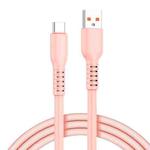 ADC-014 6A USB to USB-C/Type-C Liquid Silicone Data Cable, Length:0.5m(Pink)