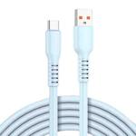 ADC-014 6A USB to USB-C/Type-C Liquid Silicone Data Cable, Length:2m(Blue)