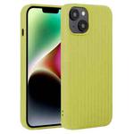 For iPhone 14 Plus Weave Texture Silicone Phone Case(Green)