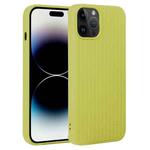 For iPhone 14 Pro Weave Texture Silicone Phone Case(Green)