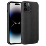 For iPhone 14 Pro Weave Texture Silicone Phone Case(Black)