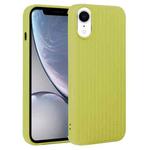 For iPhone XR Weave Texture Silicone Phone Case(Green)