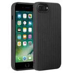 For iPhone 7 Plus / 8 Plus Weave Texture Silicone Phone Case(Black)