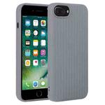 For iPhone 7 Plus / 8 Plus Weave Texture Silicone Phone Case(Grey)