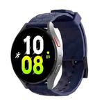 20mm Football Texture Silicone Watch Band(Navy Blue)