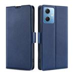 For Xiaomi Redmi Note 12 China Ultra-thin Voltage Side Buckle Horizontal Flip Leather Phone Case(Blue)