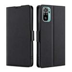 For Xiaomi Redmi Note 11 SE India / Poco M5S 4G Ultra-thin Voltage Side Buckle Horizontal Flip Leather Phone Case(Black)