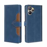 For Realme 9i 5G Global/10 5G Skin Feel Magnetic Buckle Leather Phone Case(Blue)