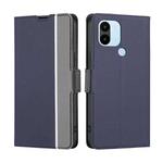 For Xiaomi Redmi A1+ 4G Twill Texture Side Button Leather Phone Case(Blue)