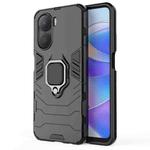 For Honor Play 40 Plus PC + TPU Shockproof Protective Phone Case with Magnetic Ring Holder(Black)