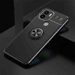 For Xiaomi Redmi A1+ Metal Ring Holder 360 Degree Rotating TPU Phone Case(Black)