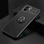 For Xiaomi Redmi A1 Metal Ring Holder 360 Degree Rotating TPU Phone Case(Black)