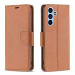 For Samsung Galaxy A54 5G Litchi Texture Pure Color Leather Phone Case(Brown)