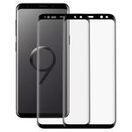 for Galaxy S9+ 2 PCS 3D Curved Silk-screen PET Frosted Full Coverage Protective Film(Black)