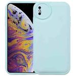 For iPhone XS / X Liquid Airbag Decompression Phone Case(Light Blue)