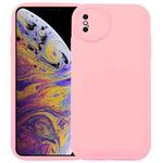 For iPhone XS / X Liquid Airbag Decompression Phone Case(Pink)