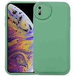 For iPhone XS / X Liquid Airbag Decompression Phone Case(Retro Green)