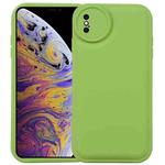 For iPhone XS / X Liquid Airbag Decompression Phone Case(Grass Green)