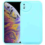 For iPhone XS / X Liquid Airbag Decompression Phone Case(Mint Blue)