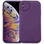For iPhone XS / X Liquid Airbag Decompression Phone Case(Purple)