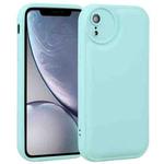 For iPhone XR Liquid Airbag Decompression Phone Case(Light Cyan)