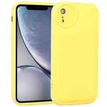 For iPhone XR Liquid Airbag Decompression Phone Case(Lemon Yellow)