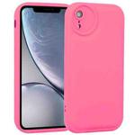 For iPhone XR Liquid Airbag Decompression Phone Case(Light Rose Red)