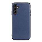 For Samsung Galaxy A14 5G Sheepskin Texture Genuine Leather Phone Case(Blue)