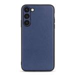 For Samsung Galaxy S23+ 5G Sheepskin Texture Genuine Leather Phone Case(Blue)