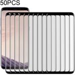50 PCS 3D Curved Silk-screen PET Frosted Full Coverage Protective Film for Galaxy S8+(Black)
