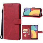 For alcatel 1V 2021 Leather Phone Case(Red)