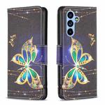 For Samsung Galaxy A54 5G Colored Drawing Pattern Leather Phone Case(Big Butterfly)