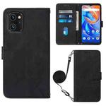 For UMIDIGI A13 / A13 Pro / A13S Crossbody 3D Embossed Flip Leather Phone Case(Black)